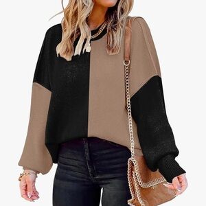 Black/Taupe Sweater